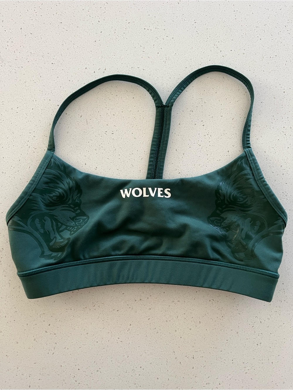 Darc Sport Women's Dark Green 'Wolves' Racerback Sports Bra